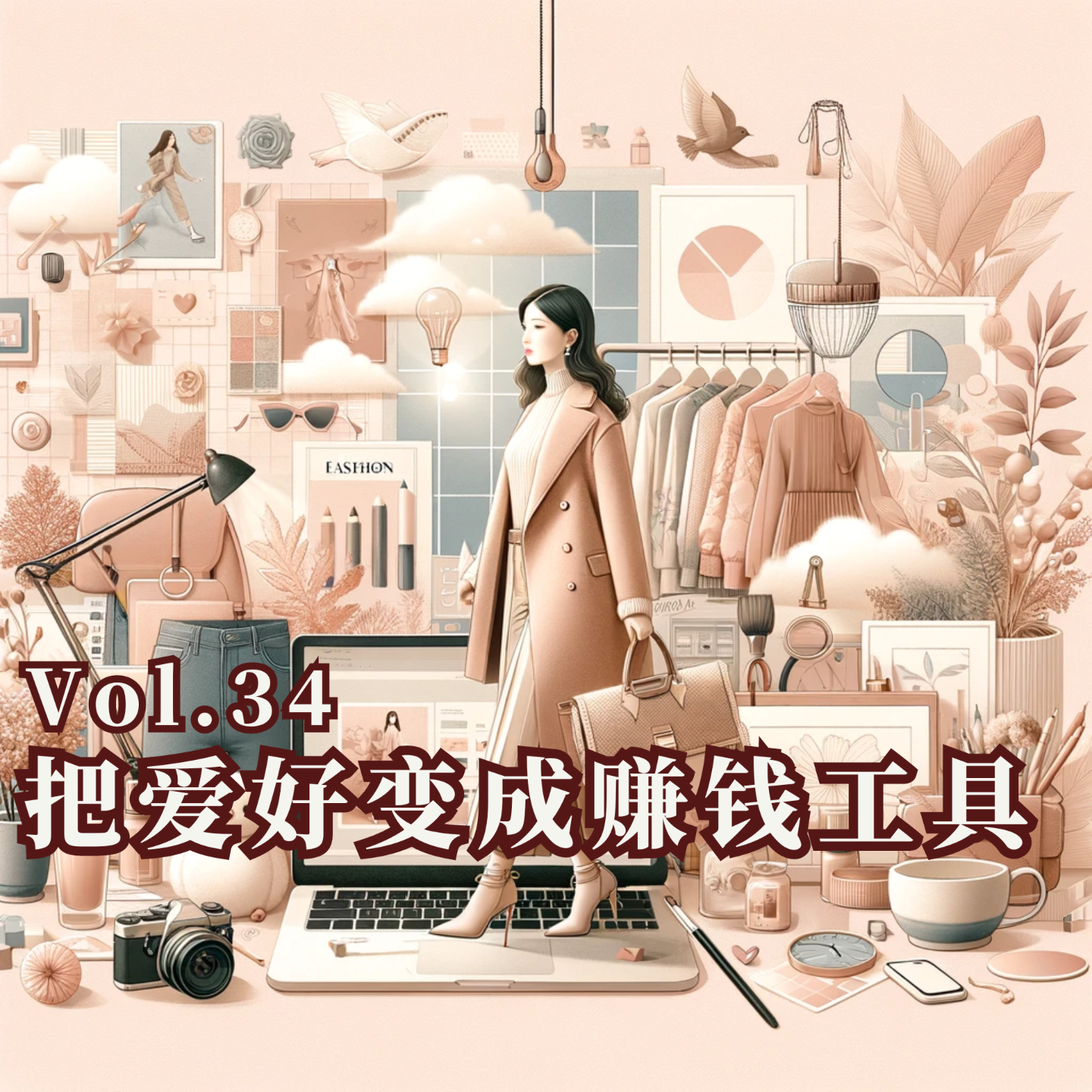 cover of episode Vol.34 把爱好变成赚钱工具，我从月薪八千做到百万时尚博主