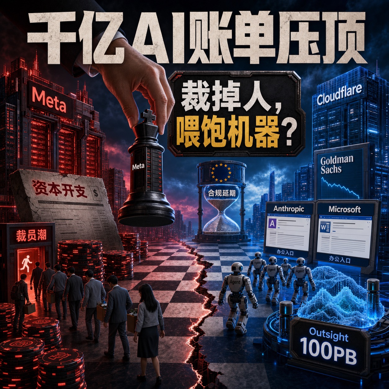 千亿AI账单压顶，裁掉人喂饱机器？
