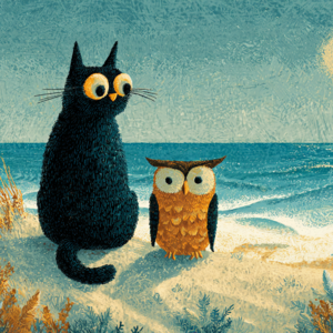 the Owl and the Kitty Cat | 猫头鹰和小猫 | 中英文双语睡前故事