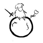 拿着剑的一只羊