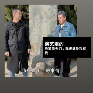 演艺圈的绝望前夫们:我老婆没我有钱