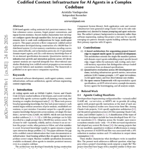 【第557期】代码化上下文：大型代码库的 AI 智能体架构