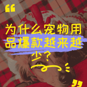 为什么宠物用品爆款越来越少？