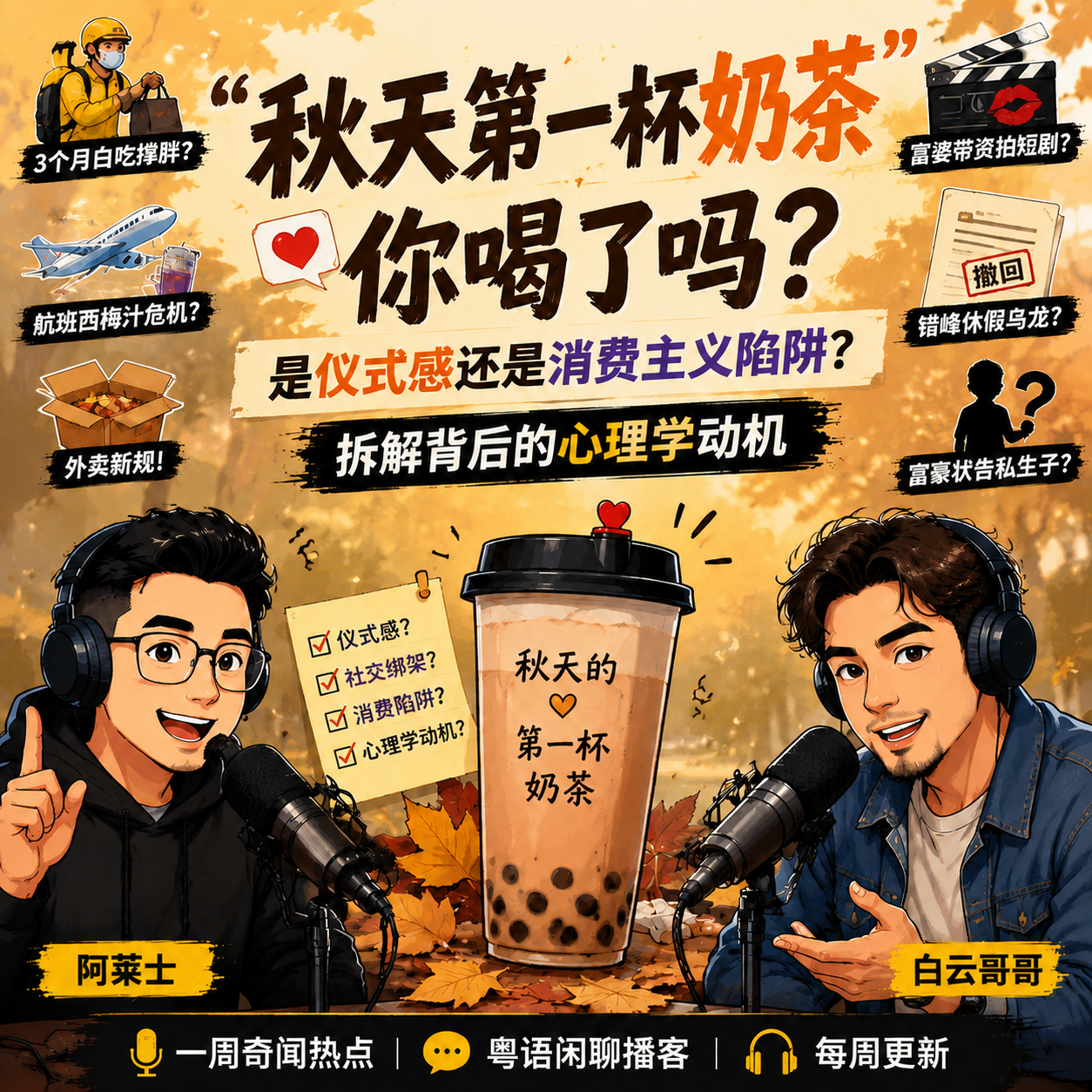 “秋天第一杯奶茶”你喝了吗？是仪式感还是消费主义陷阱？拆解背后的心理学动机 episode artwork