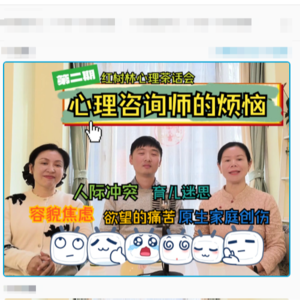 心理咨询师的烦恼：容貌焦虑、人际关系冲突、育儿迷思与欲望的痛苦--红树林心理茶话会第二期