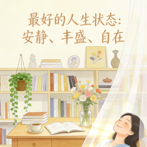 19. 最好的人生状态：安静、丰盛、自在。