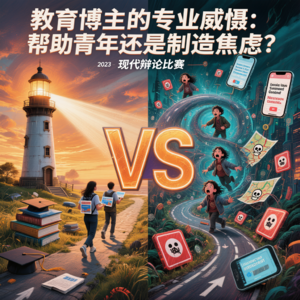 辩论:教育博主的"专业劝退",是在帮年轻人/还是在制造焦虑?