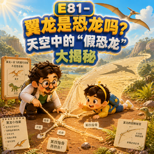 E81-翼龙是恐龙吗？天空中的“假恐龙”大揭秘｜恐龙与史前生命