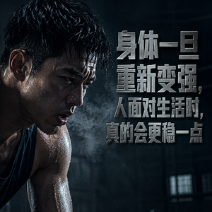 身体一旦重新变强， 人面对生活时， 真的会更稳一点