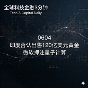 0604 印度否认出售120亿美元黄金 微软押注量子计算