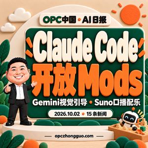 10月2日AI日报｜Claude Code开放Mods，Gemini视觉引导与Suno口播配乐