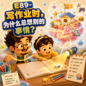 E89-写作业时，为什么总想别的事情？｜思考