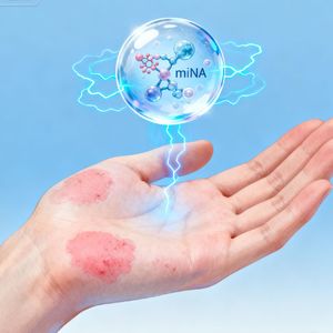 今天3分钟我们来聊聊外泌体治疗慢性手部湿疹——6次离子导入，苔藓消退6个月未复发