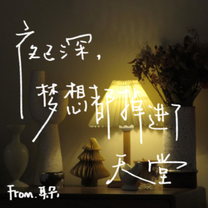 10. 晚安曲计划「夜已深，梦想都掉进了天堂」