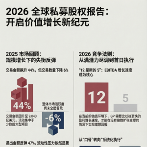 交易规模暴涨44%背后,全球私募股权在2026年面临更难赢的牌局?