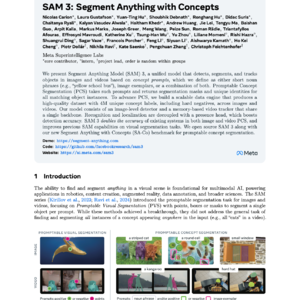 【第482期】SAM3：Segment Anything with Concepts