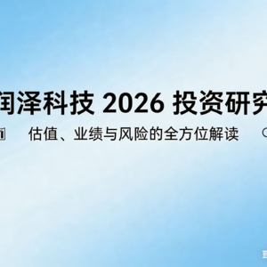 润泽科技 2026 投资研究