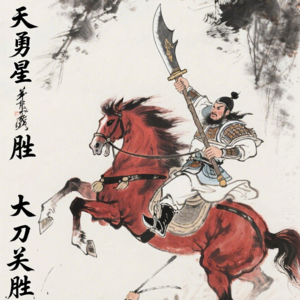 水浒梁山英雄108之五 天勇星・大刀・关胜