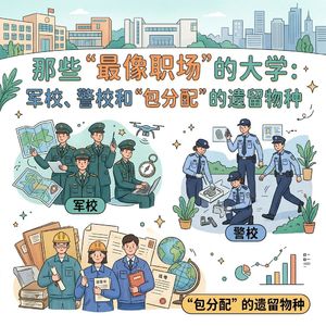那些“最像职场”的大学：军校、警校和“包分配”的遗留物种！