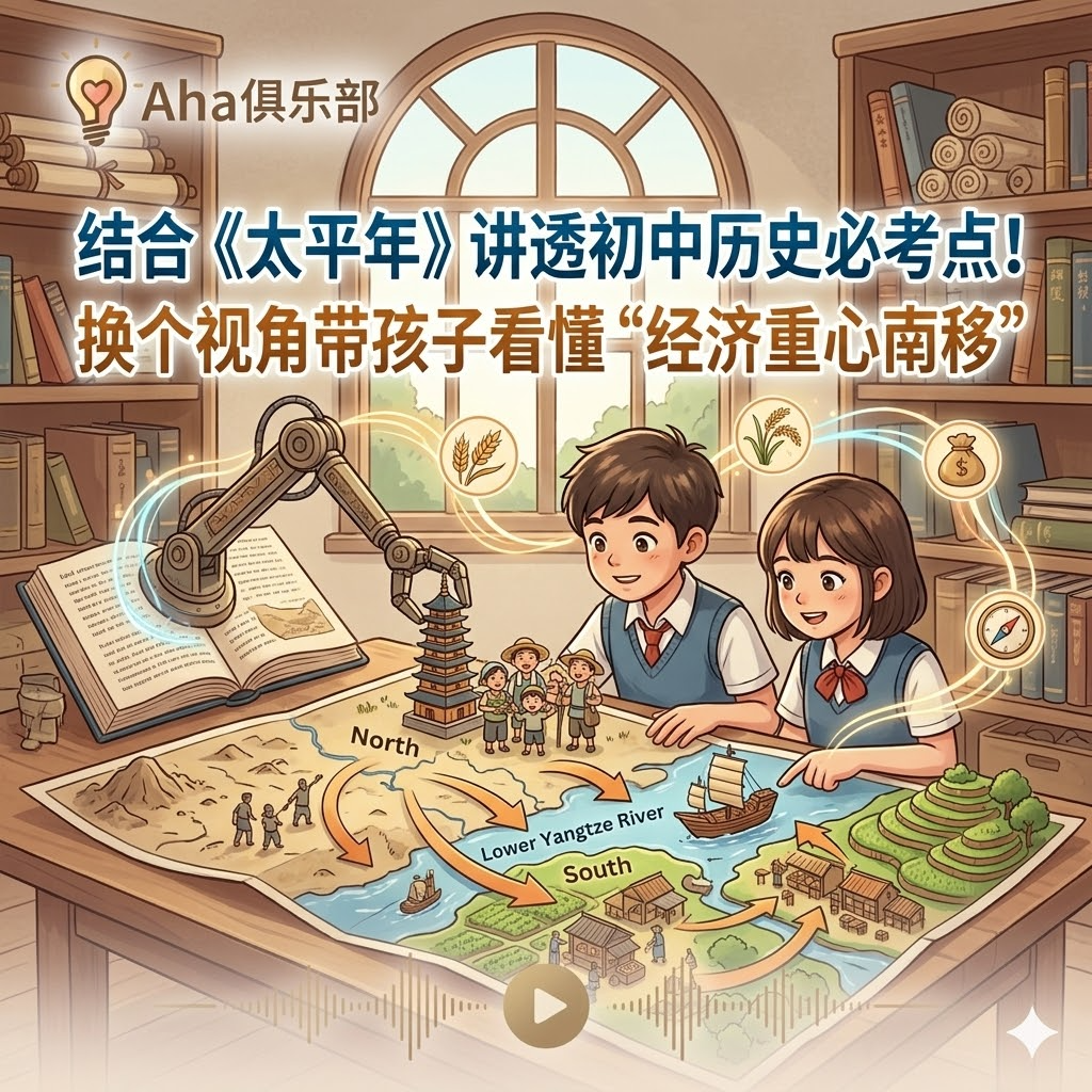 Vol1.7【热点】 结合《太平年》讲透初中历史必考点！换个视角带孩子看懂“经济重心南移” episode artwork