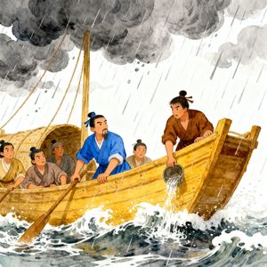 E183 成语故事小屋：同舟共济