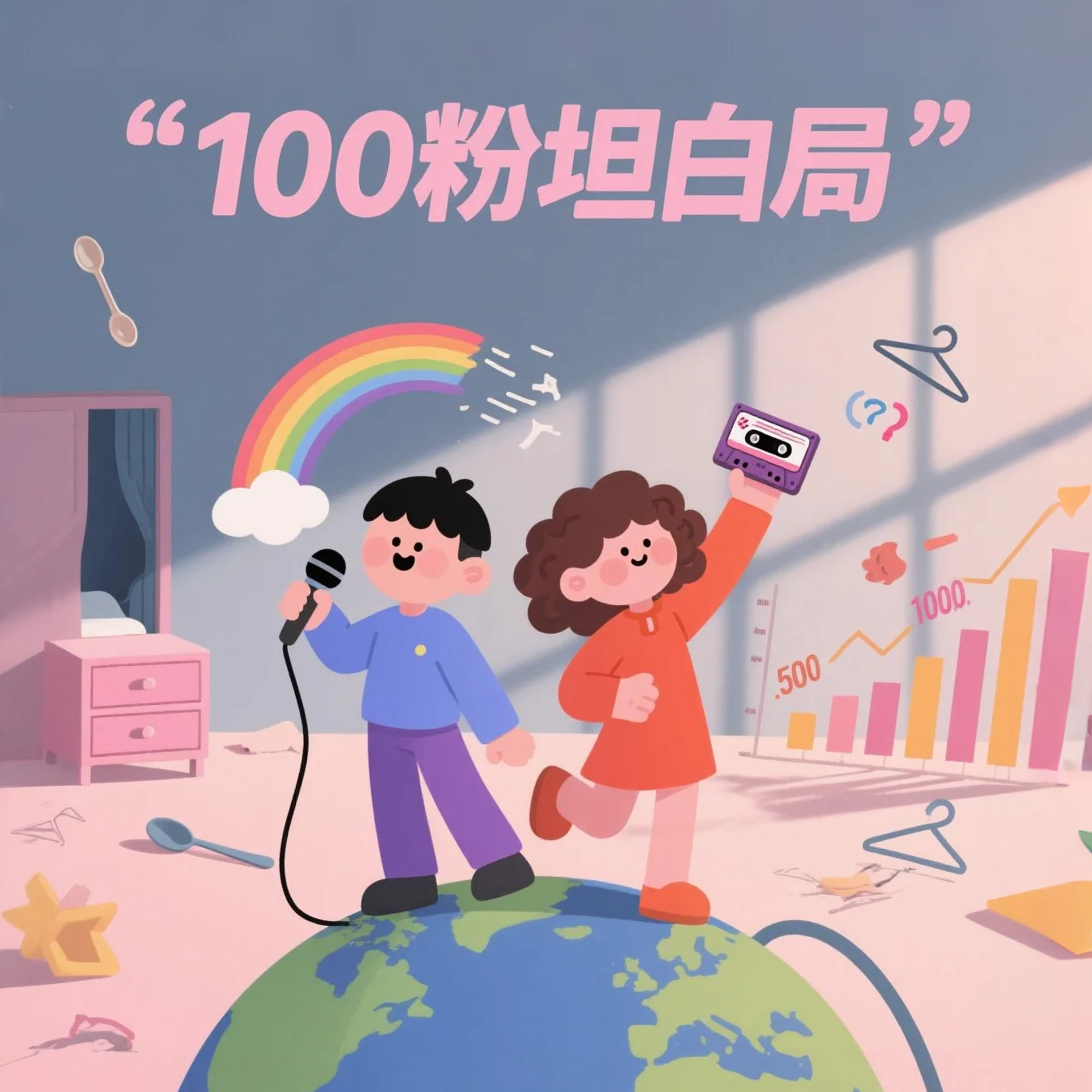EP015.100粉坦白局：当两个主播聊起性启蒙、取向觉醒和亲密关系 episode artwork