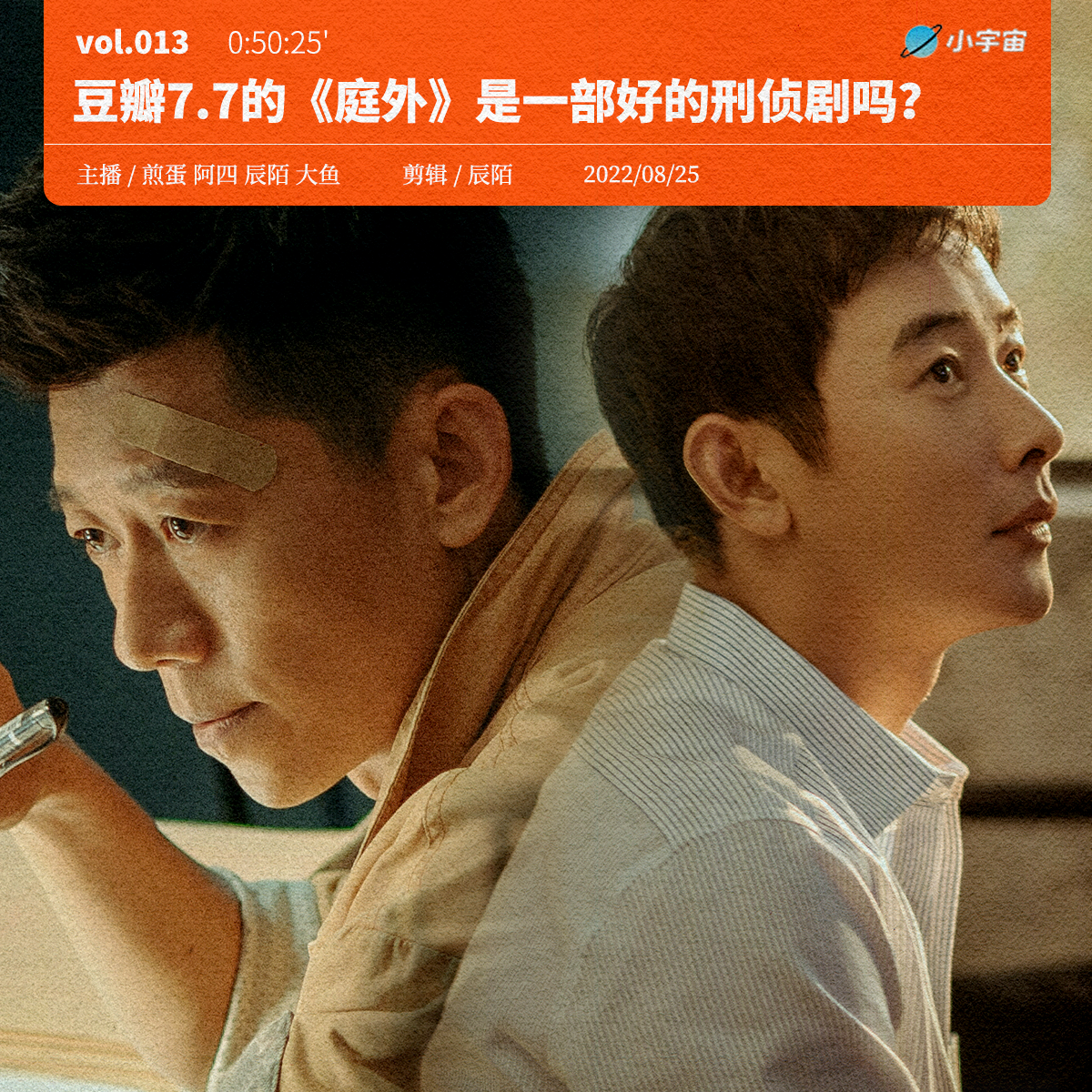 cover of episode 013. 豆瓣7.7的《庭外》是一部好的刑侦剧吗？国产悬疑剧（上）