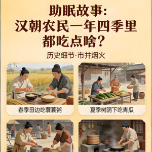 助眠故事：汉朝农民一年四季里都吃点啥？