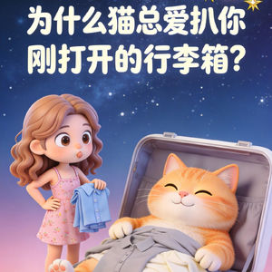 为什么猫总爱扒你刚打开的行李箱？