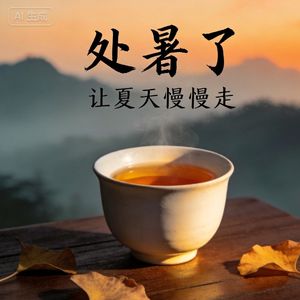 处暑至:陪你慢饮一杯茶等秋来