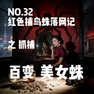 NO.32 红色捕鸟蛛落网记——抓捕百变美女蛛