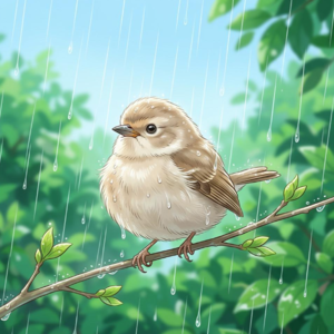 给同学们讲讲下雨天鸟儿在干什么| 鸟儿的雨衣