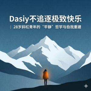 S1EP06Dasiy不追逐极致快乐:28岁斜杠青年的“平静”哲学与自我重建