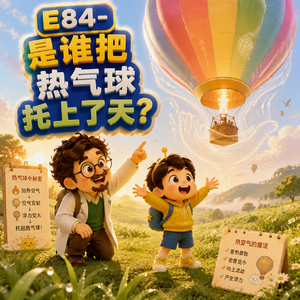 E84-是谁把热气球托上了天?|交通工具与机械