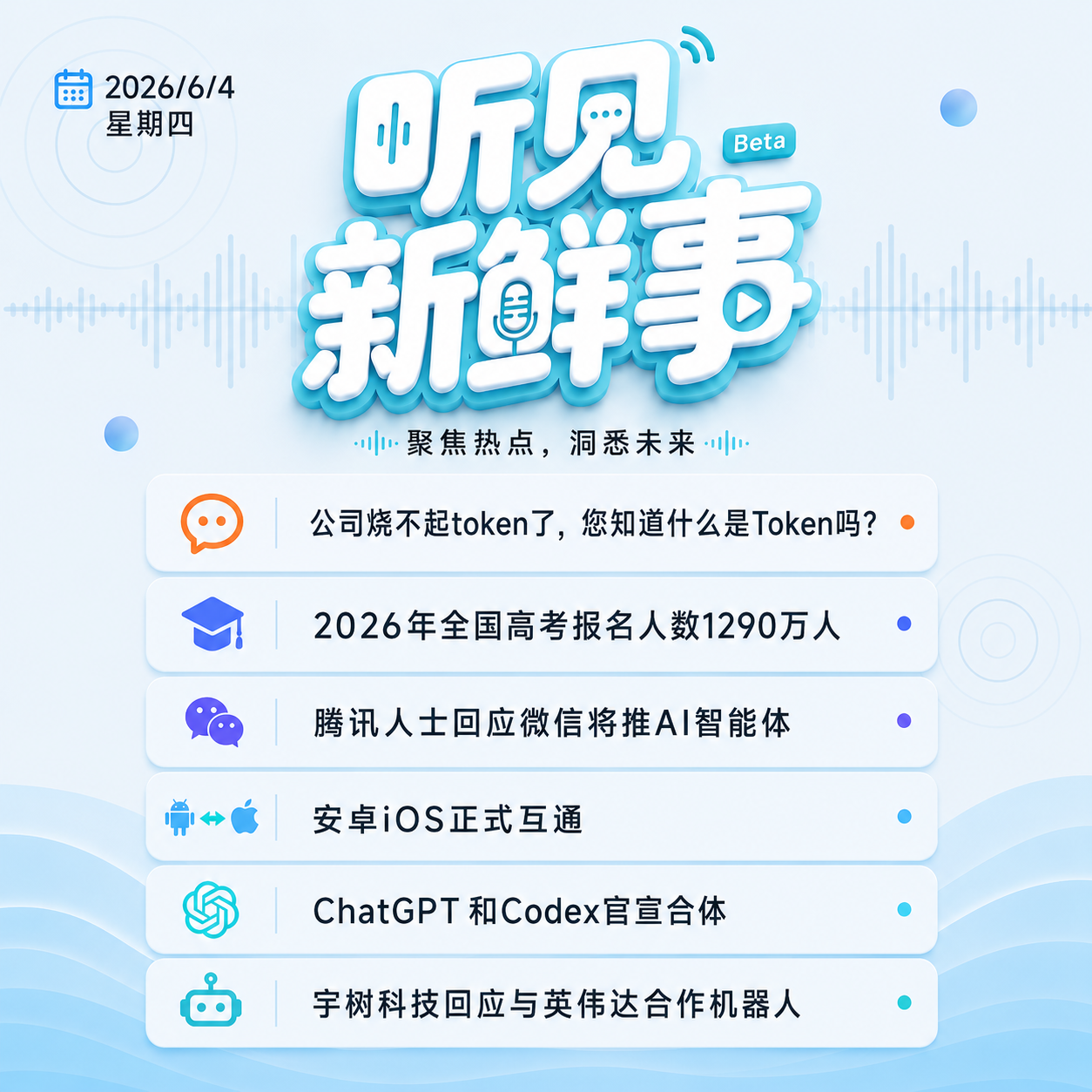 0604｜公司烧不起token了;安卓iOS正式互通;孙正义再登亚洲首富 episode artwork