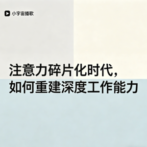 S01E09 注意力碎片化时代，如何重建深度工作能力