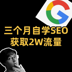 三个月自学SEO 获取2W流量