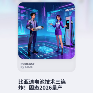 比亚迪电池技术三连炸!固态2026量产