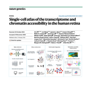 588-人类视网膜单细胞转录组与染色质可及性图谱