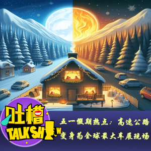 五一假期热点：高速公路变身为全球最大车展现场！[吐槽脱口秀]