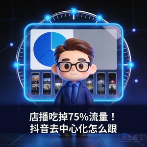 店播吃掉75%流量！抖音去中心化商家怎么跟