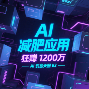 17 岁靠 AI 狂赚 1200 万：减肥赛道的 AI 掘金术｜AI 创富天圈 E3