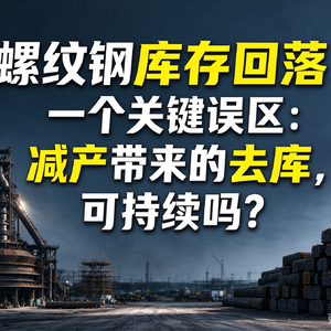 Vol.264 螺纹钢库存回落！一个关键误区：减产带来的去库，可持续吗？
