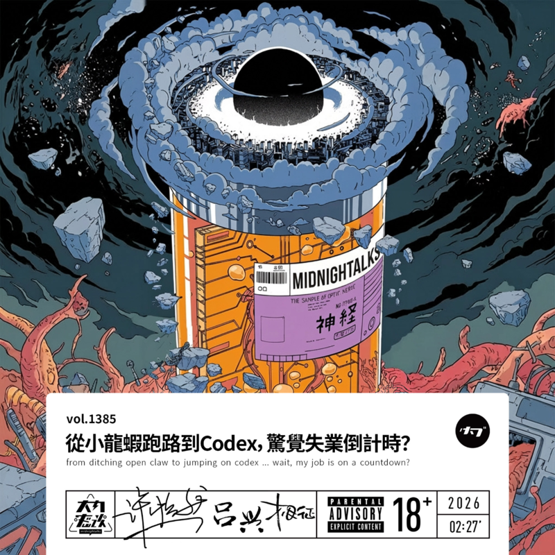 vol.1385 从小龙虾跑路到Codex,惊觉失业倒计时? Episode cover
