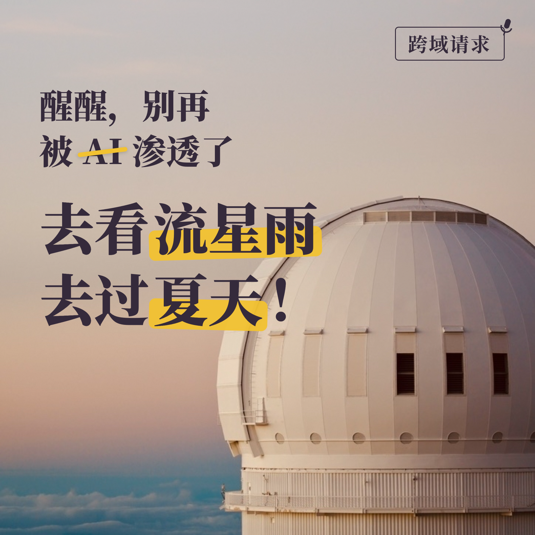 16.🌠醒醒,别再被AI渗透了。去看流星雨!去过夏天! Episode cover