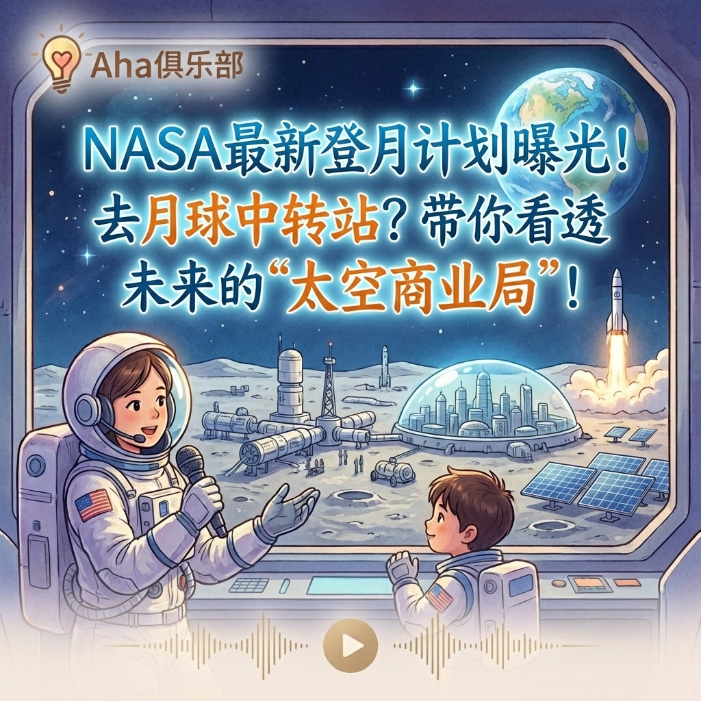 Vol1.3【热点】NASA最新登月计划曝光！去月球中转站？带你看透未来的太空商业局 episode artwork