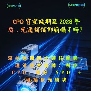 CPO 官宣延期至 2028 年后，光通信信仰崩塌了吗？