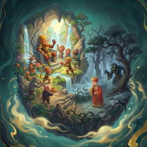 第二十八回：花果山群妖聚义 黑松林三藏逢魔