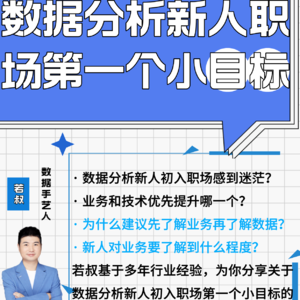数据分析新人职场第一个小目标