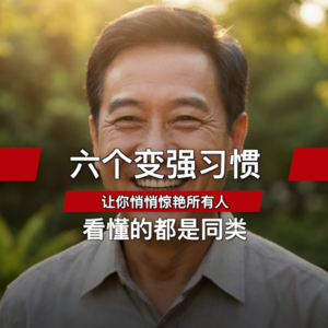 六个变强习惯｜让你悄悄惊艳所有人｜看懂的都是同类